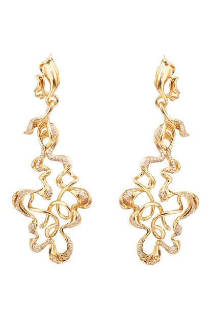 Abstract Twisted Earrings 