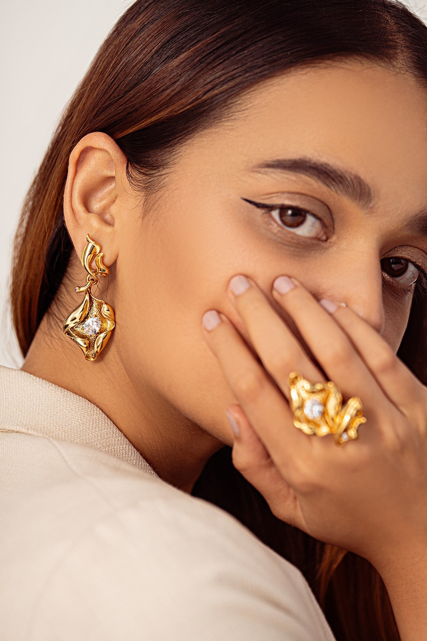 Shell Pattern Earrings 