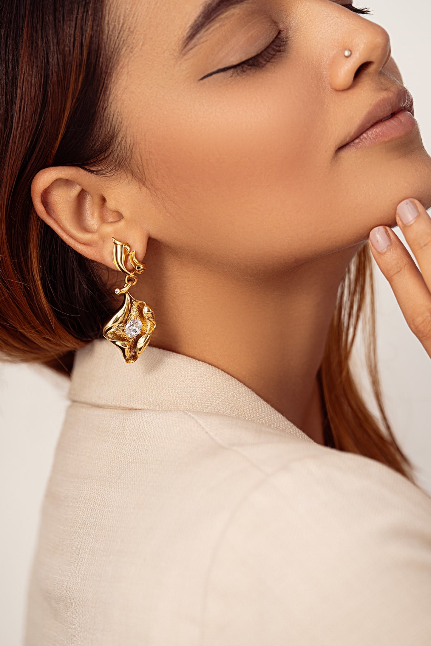 Shell Pattern Earrings 