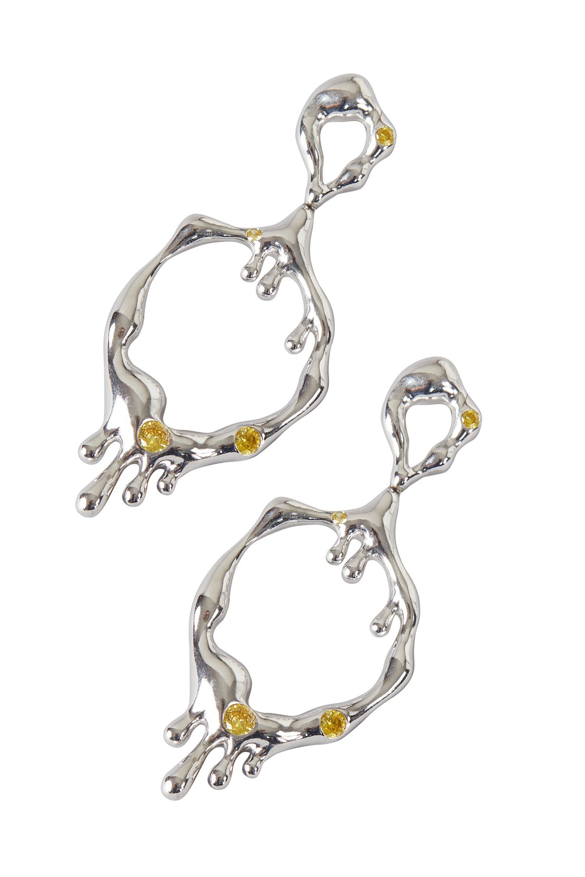 Melted Pattern Dangler Earrings 