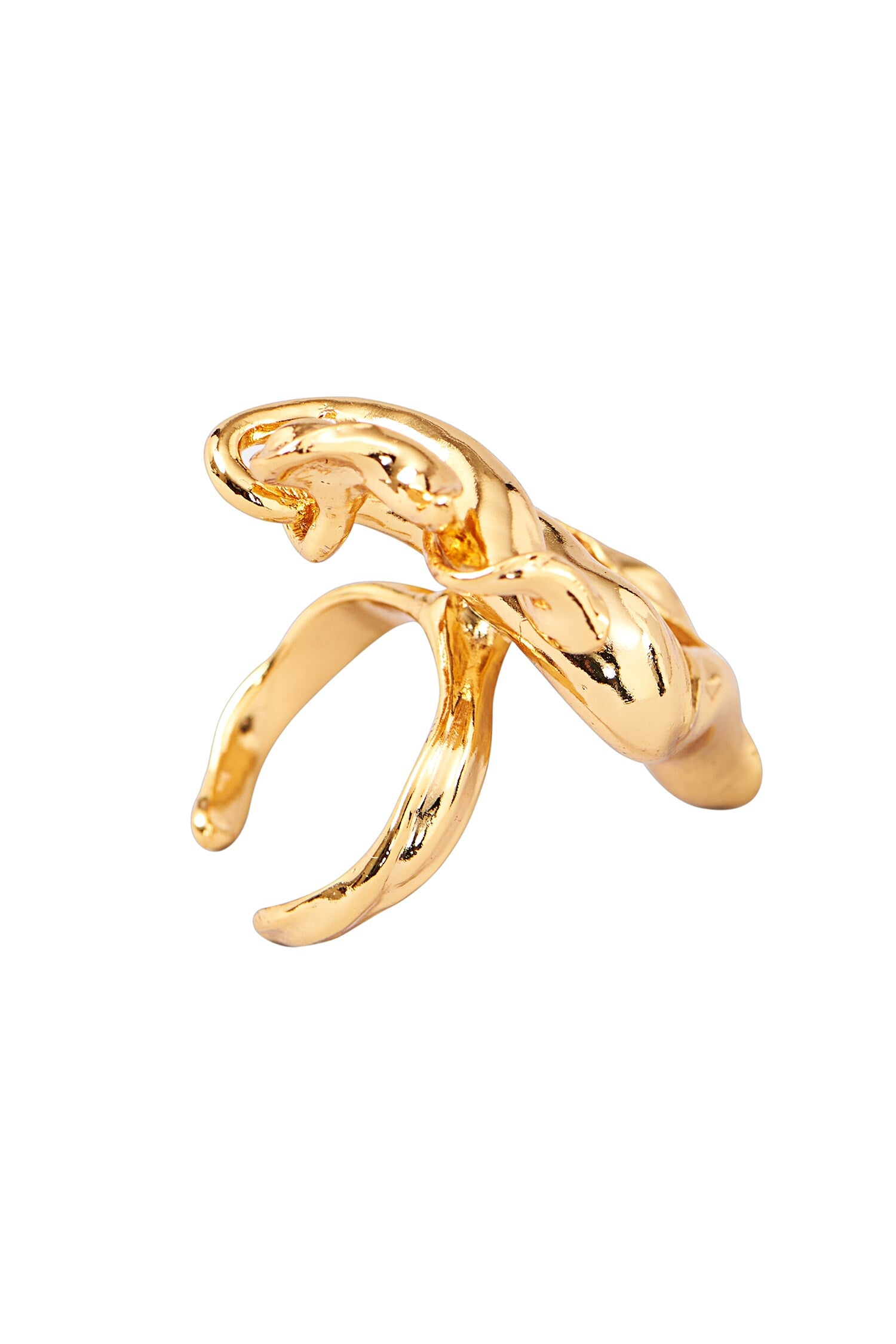 Carved Shell Pattern Ring 