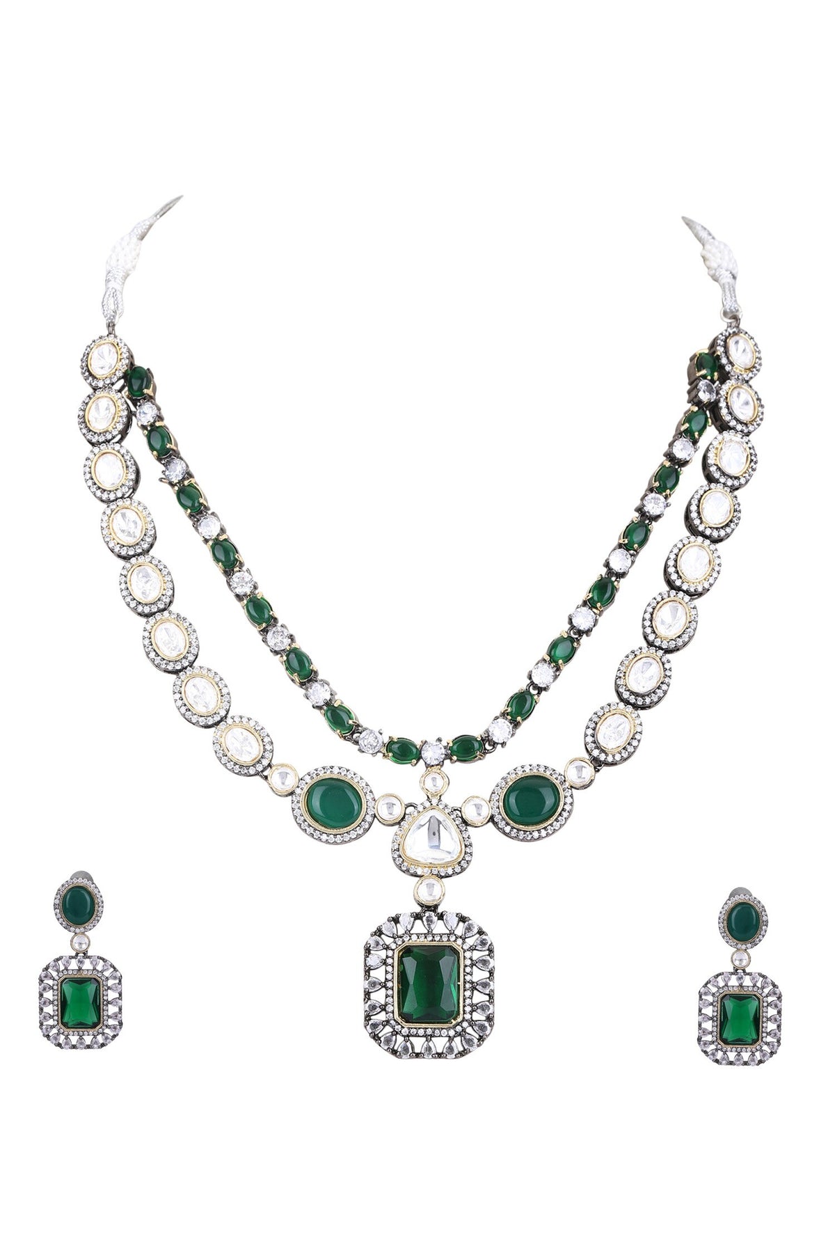 American Diamond Embellished Necklace Set 