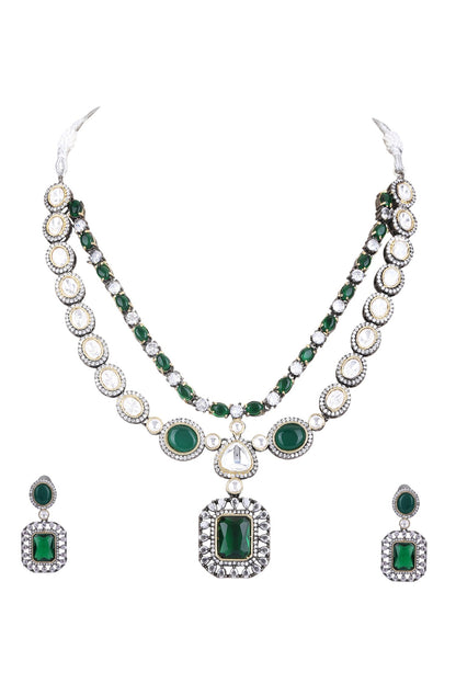 American Diamond Embellished Necklace Set 