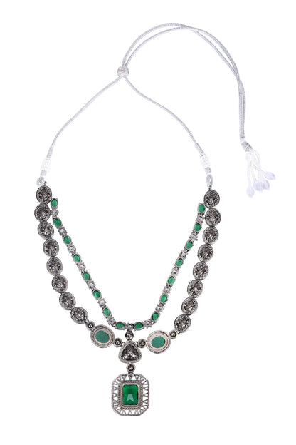 American Diamond Embellished Necklace Set 