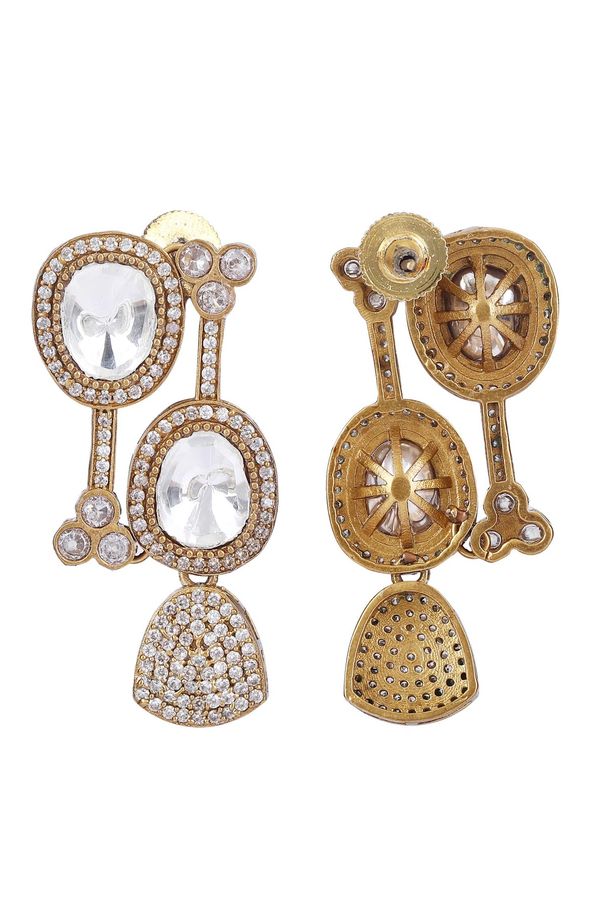 Kundan & Stones Embellished Necklace Set 