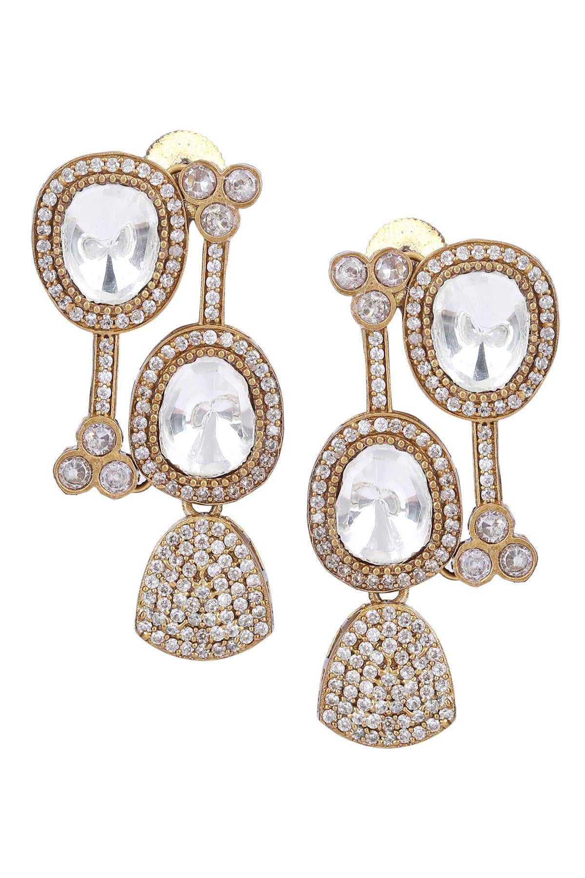 Kundan & Stones Embellished Necklace Set 