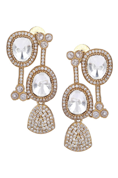 Kundan & Stones Embellished Necklace Set 
