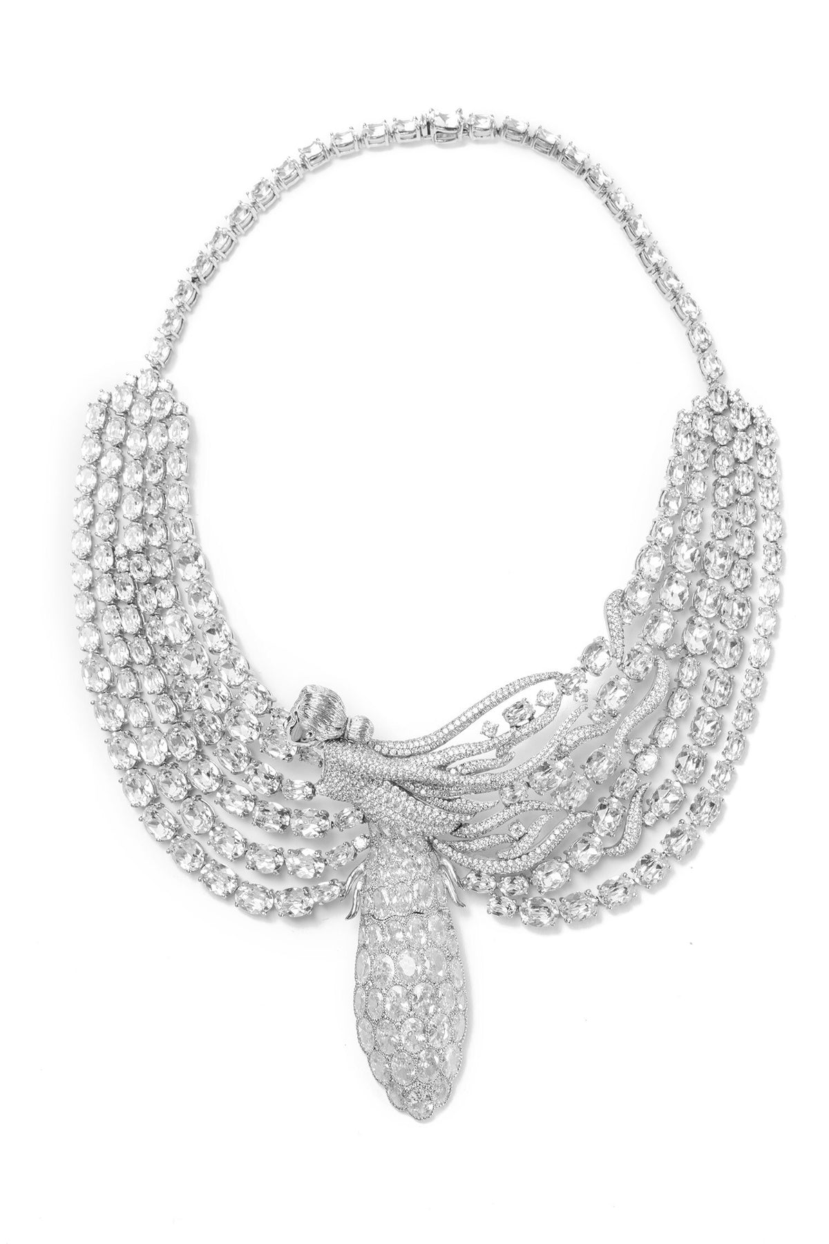 Swarovski Stone Studded Figure Necklace 