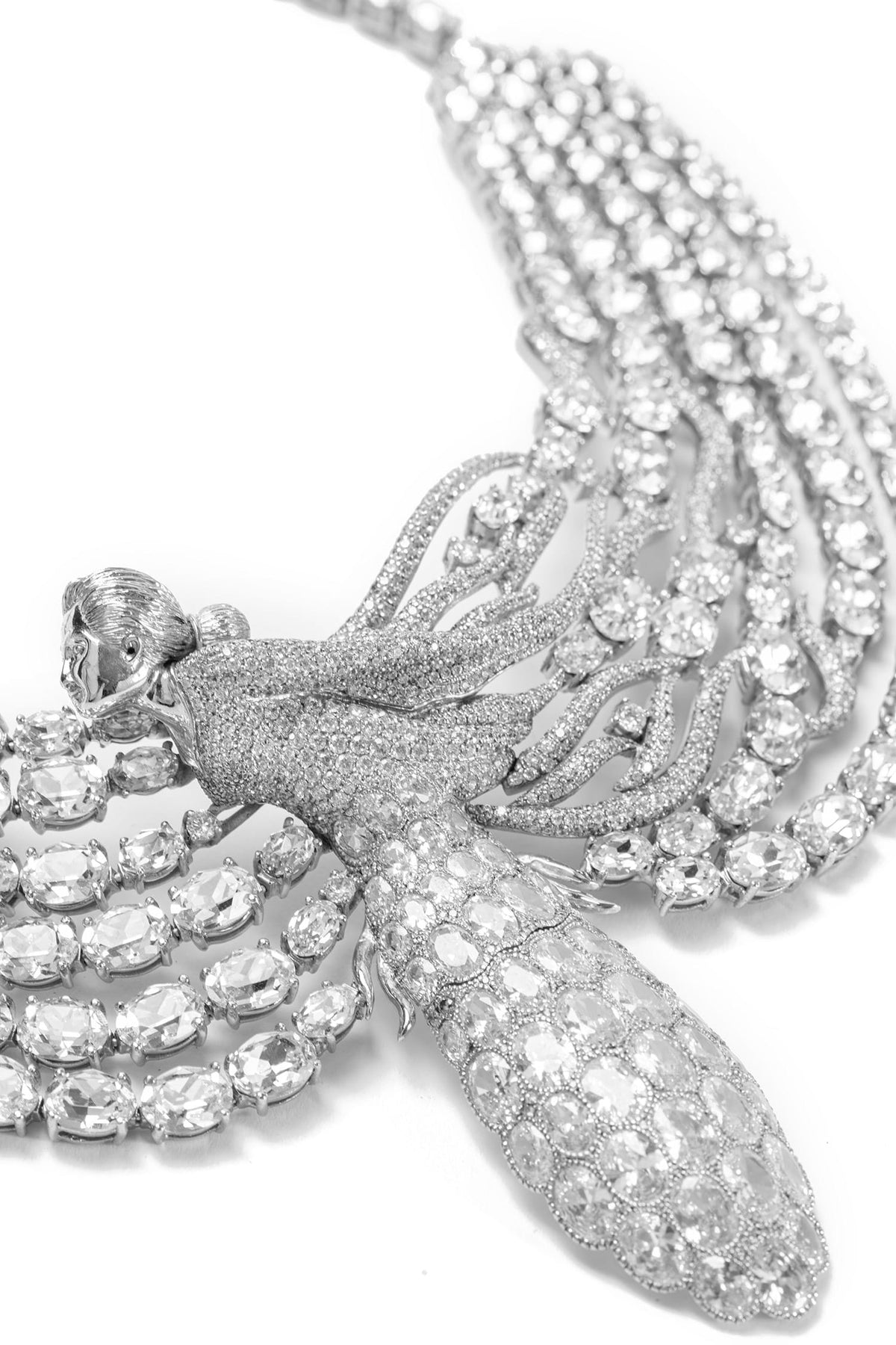 Swarovski Stone Studded Figure Necklace 