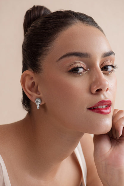 Swarovski Stone Embellished Stud Earrings 