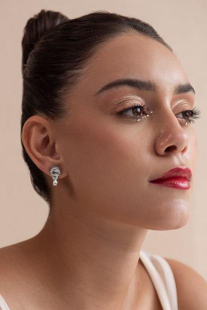 Swarovski Stone Embellished Stud Earrings 