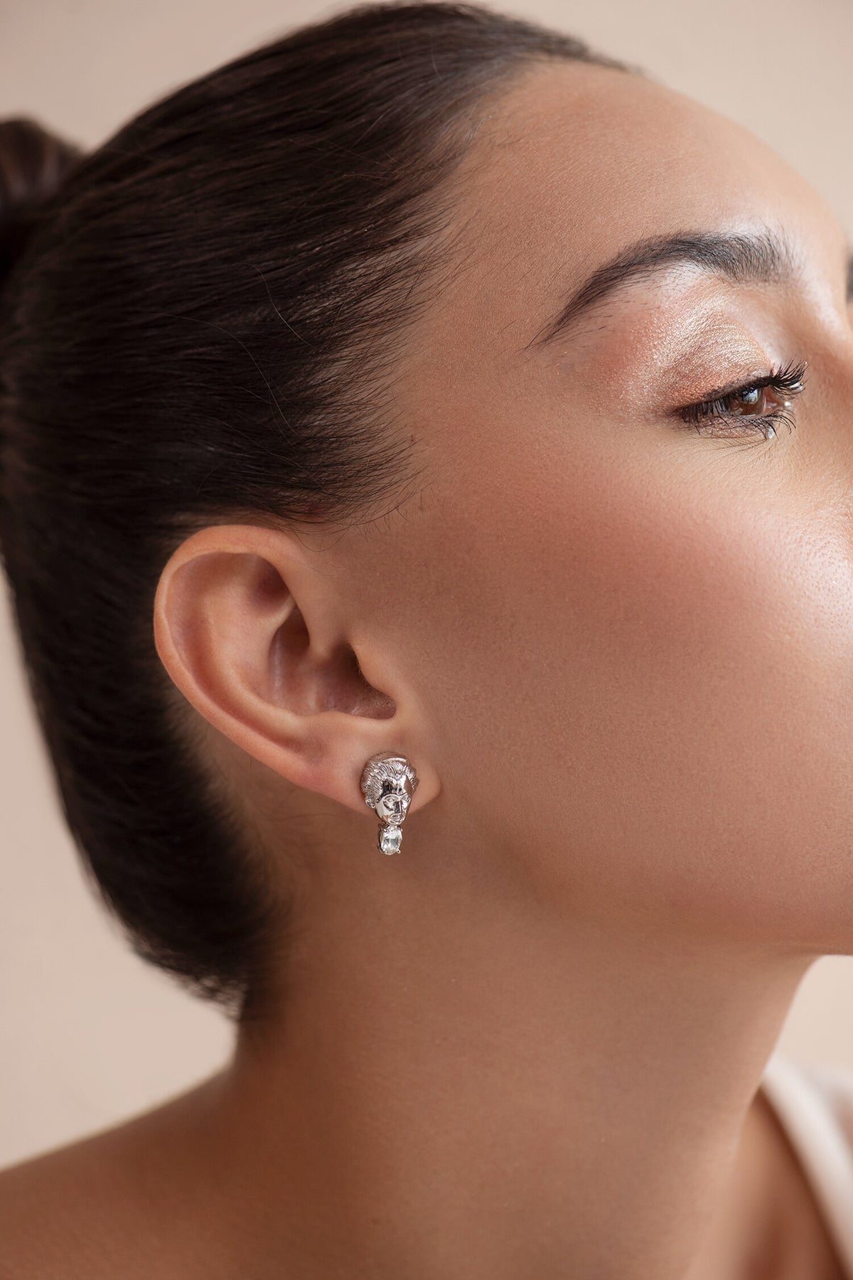 Swarovski Stone Embellished Stud Earrings 