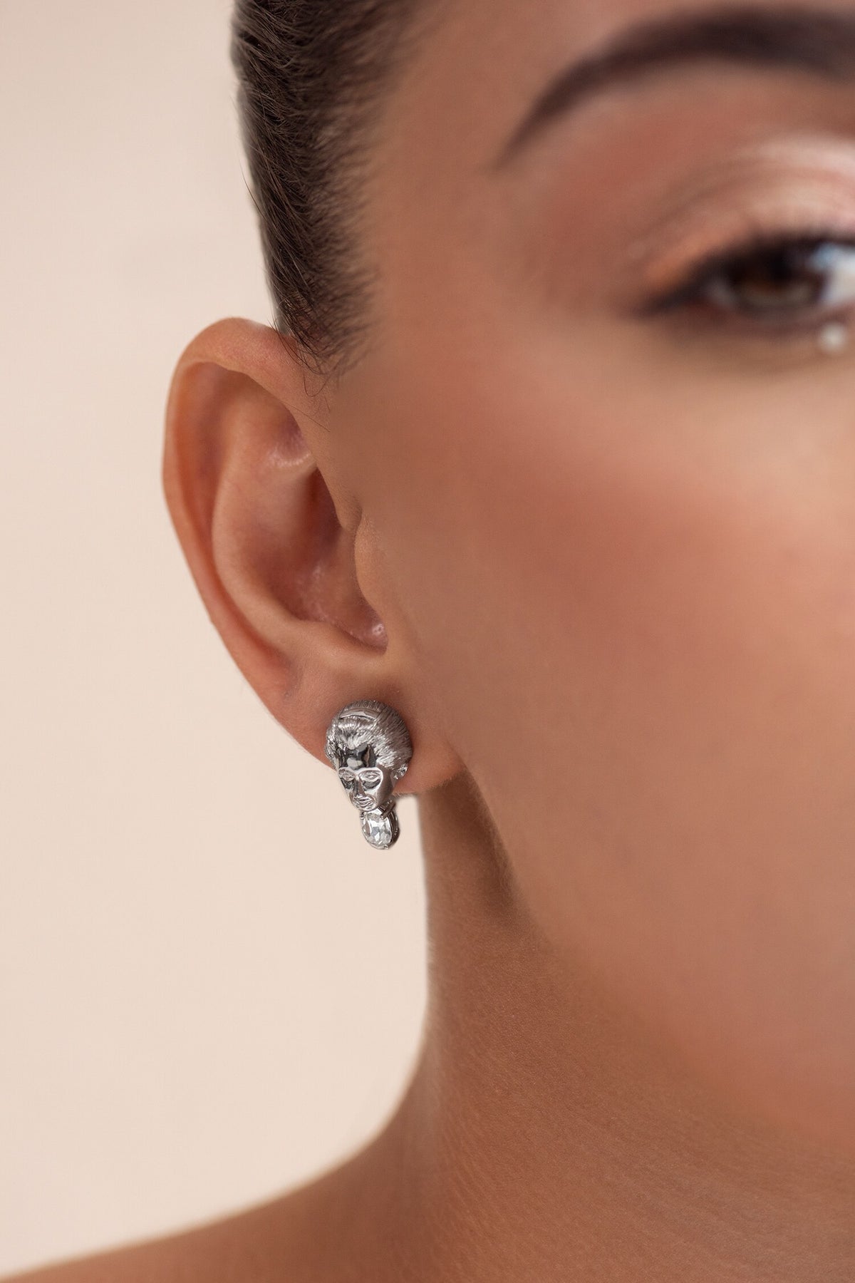 Swarovski Stone Embellished Stud Earrings 