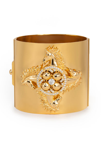 Stallion Carved Work Cuff 