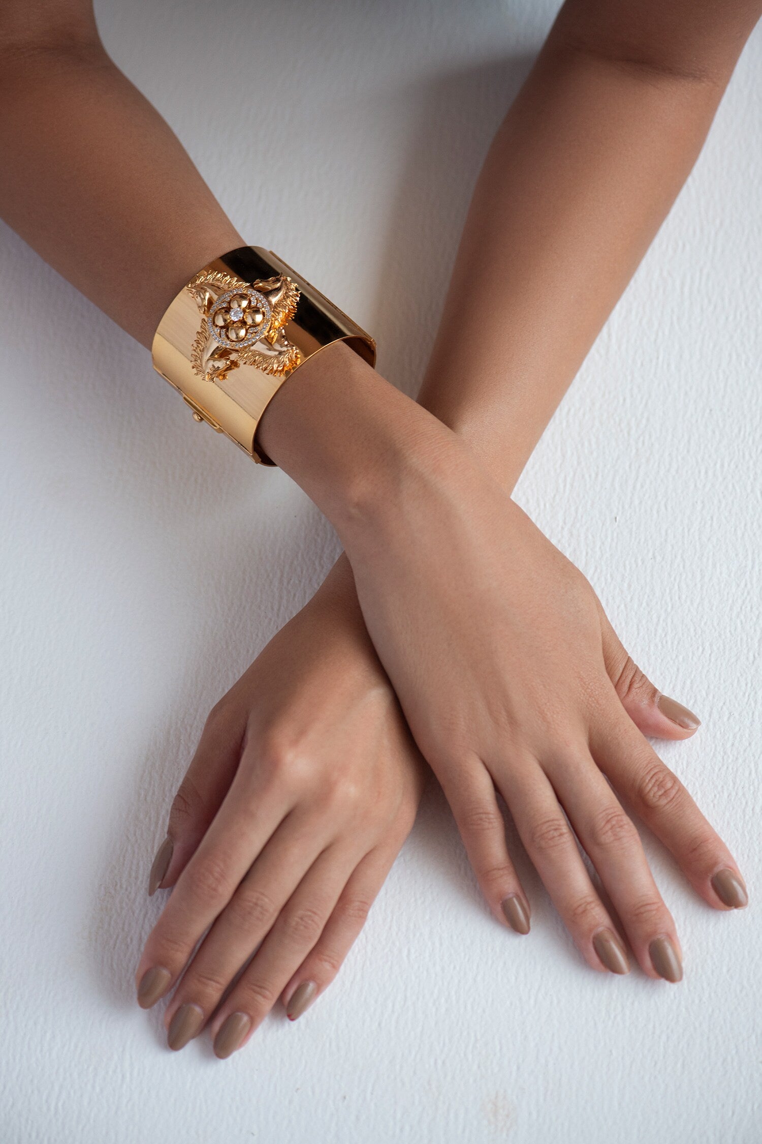Stallion Carved Work Cuff 