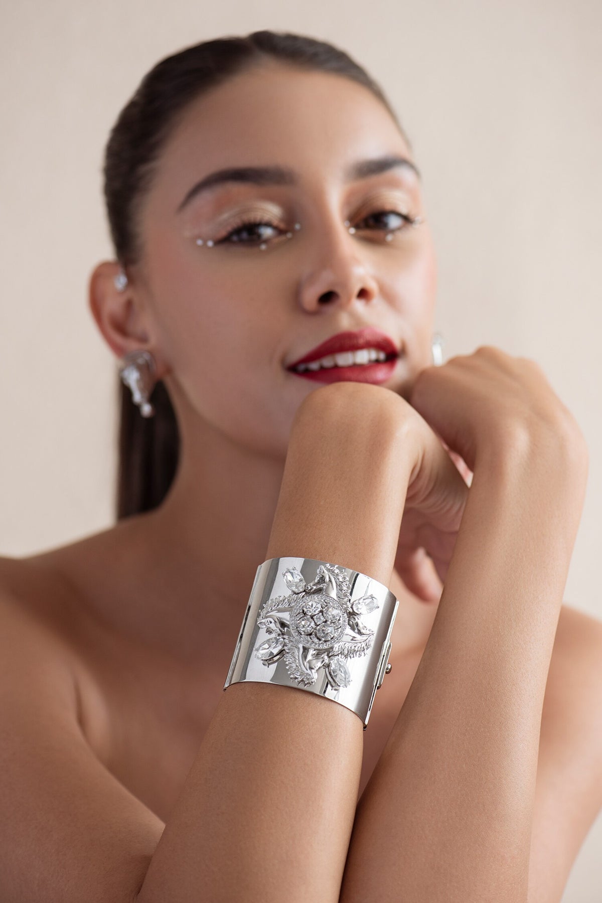 Stallion Carved & Embellished Cuff 