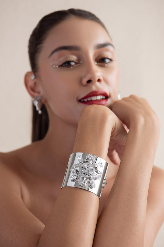 Stallion Carved & Embellished Cuff 