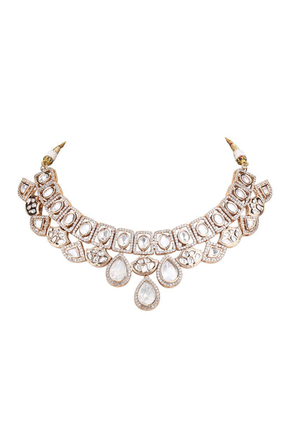 Stones Embellished Necklace Set 