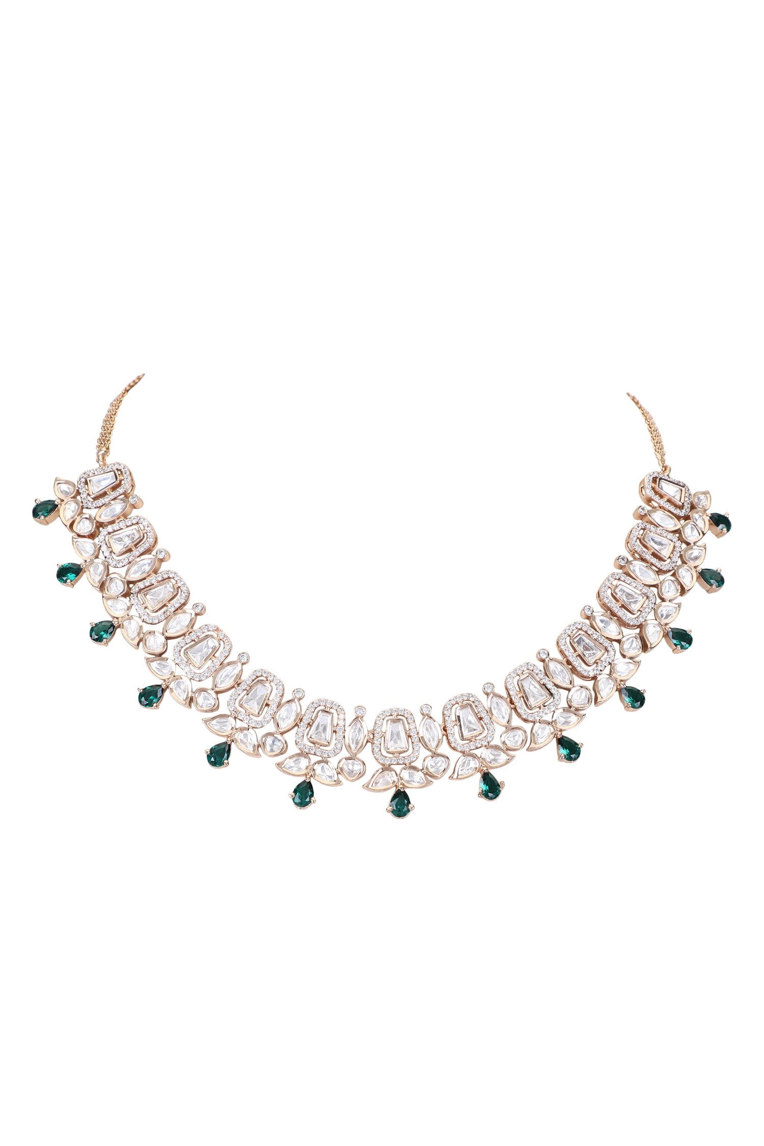 Zircon Embellished Necklace Set 
