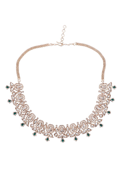 Zircon Embellished Necklace Set 