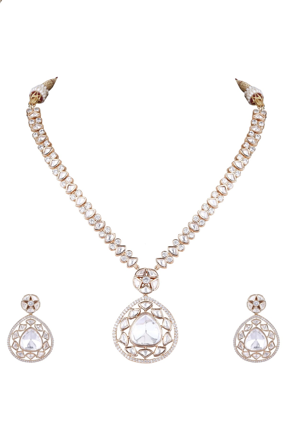 American Diamond Embellished Necklace Set 