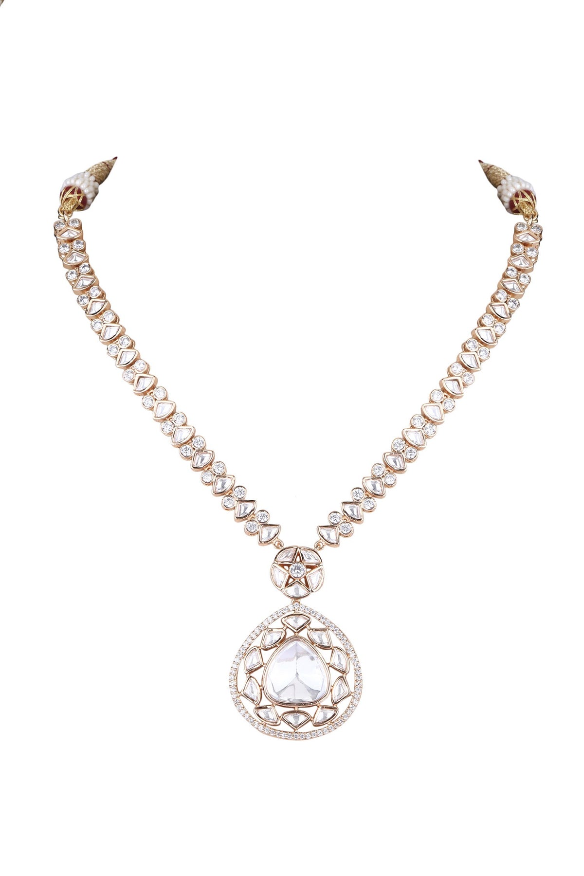 American Diamond Embellished Necklace Set 