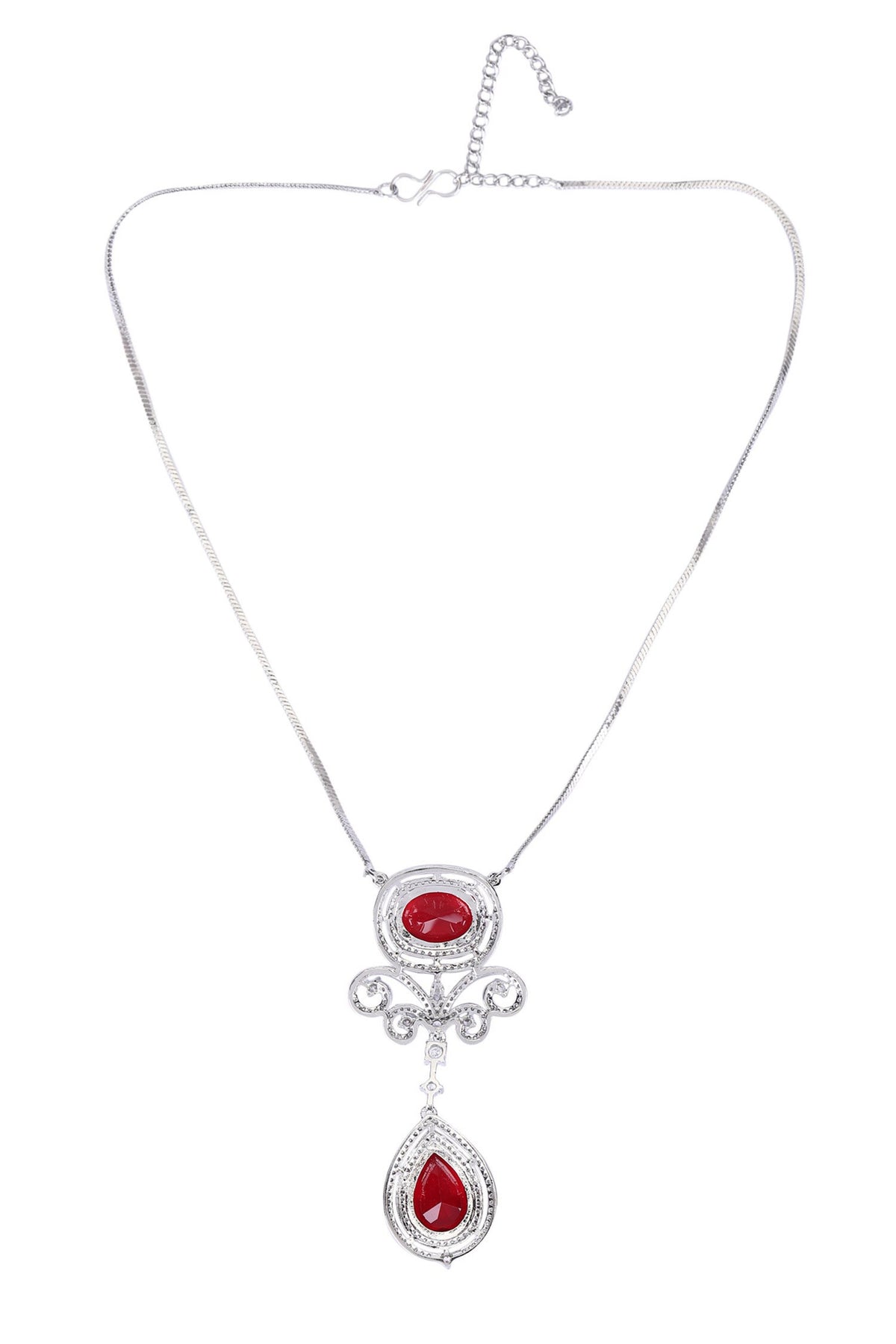Zircon Embellished Jewellery Set 