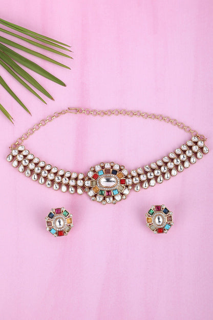 Kundan Embellished Choker Set 