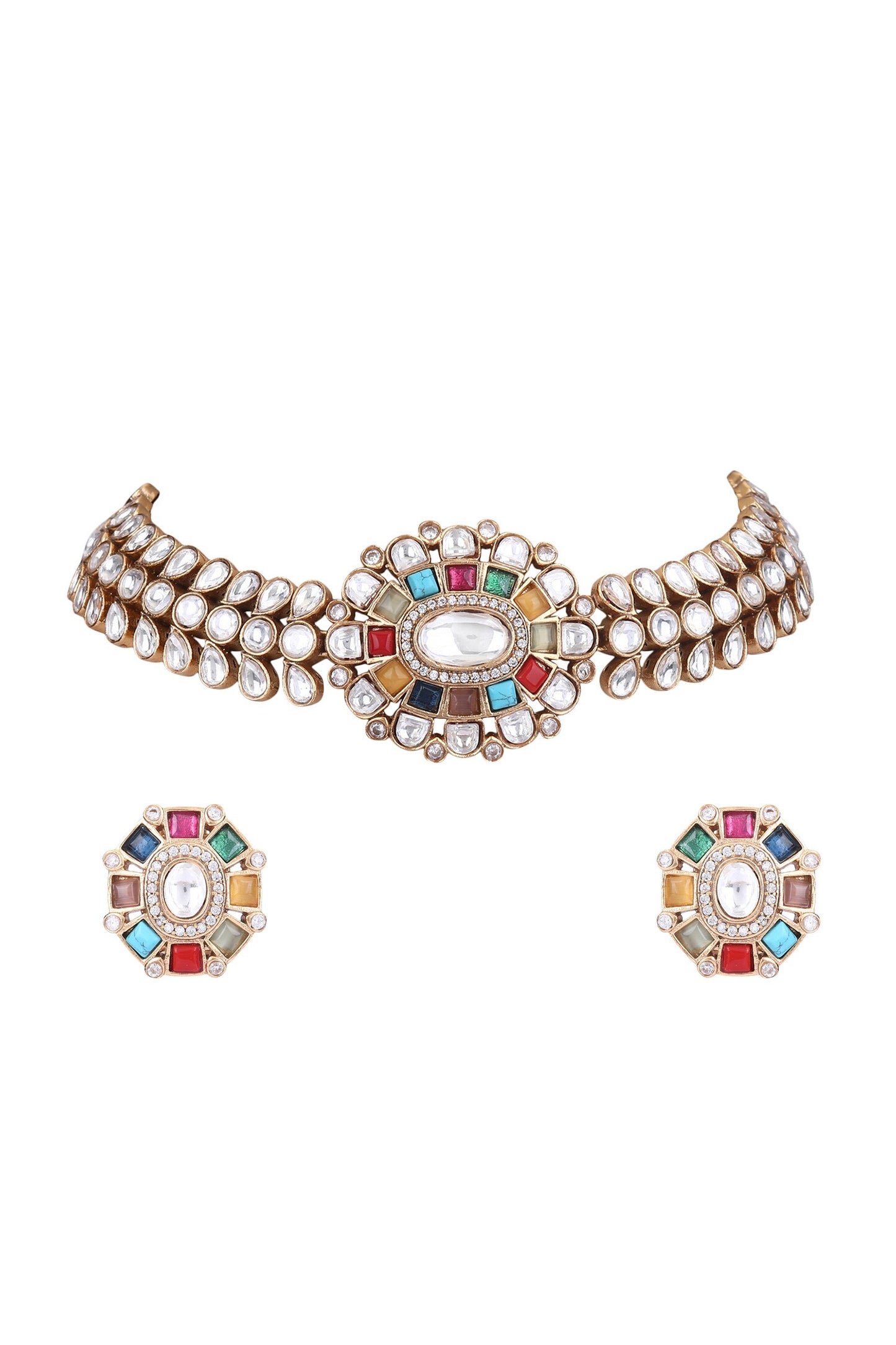Kundan Embellished Choker Set 