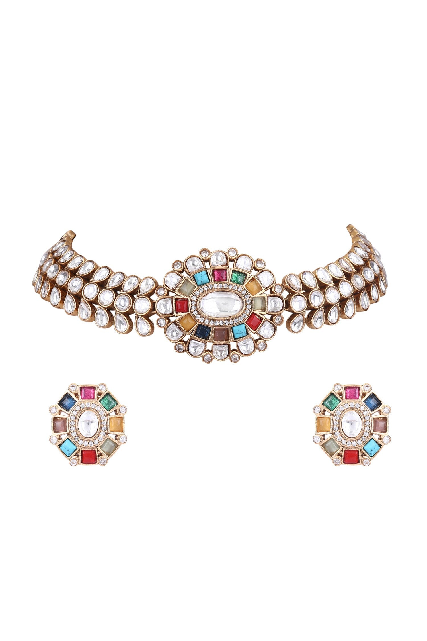 Kundan Embellished Choker Set 