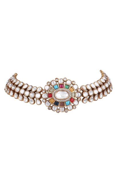 Kundan Embellished Choker Set 