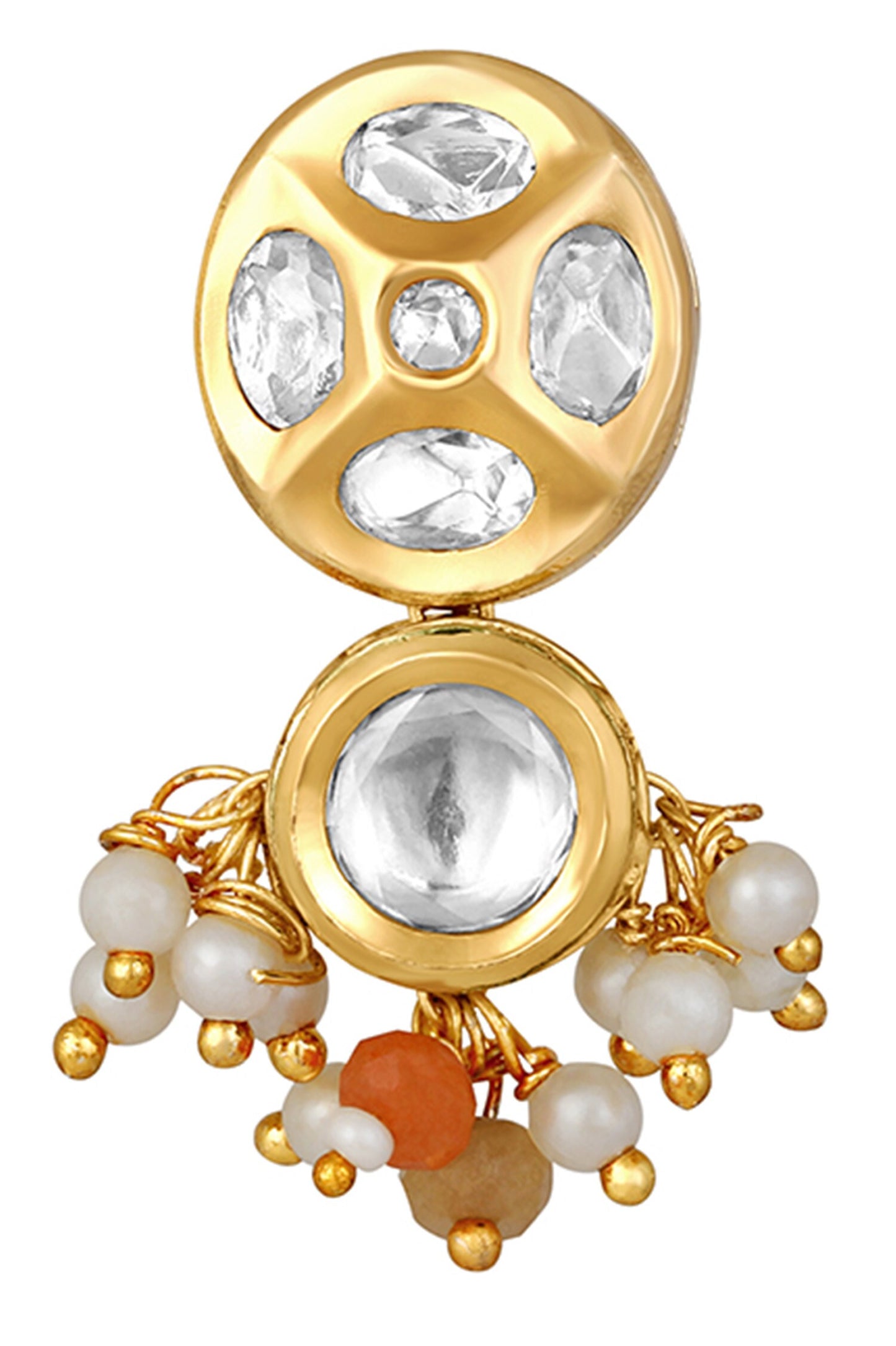 Geometric Kundan Embellished Necklace Set 