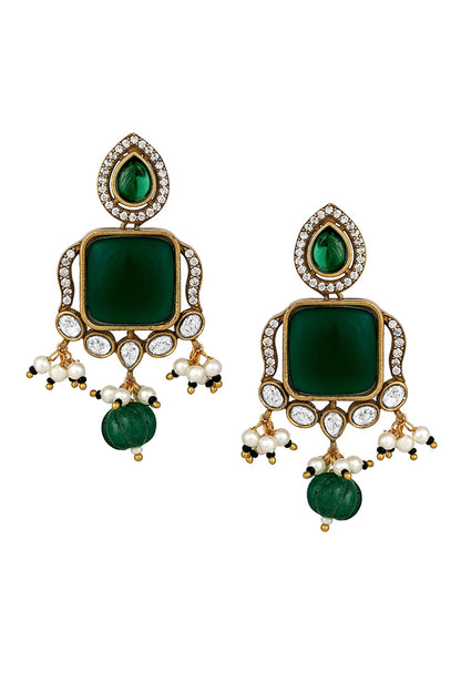 Floral Kundan Embellished Necklace Set 