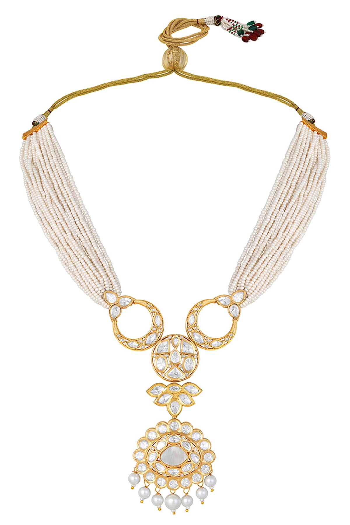 Mother Of Pearl Embellished Necklace Set 