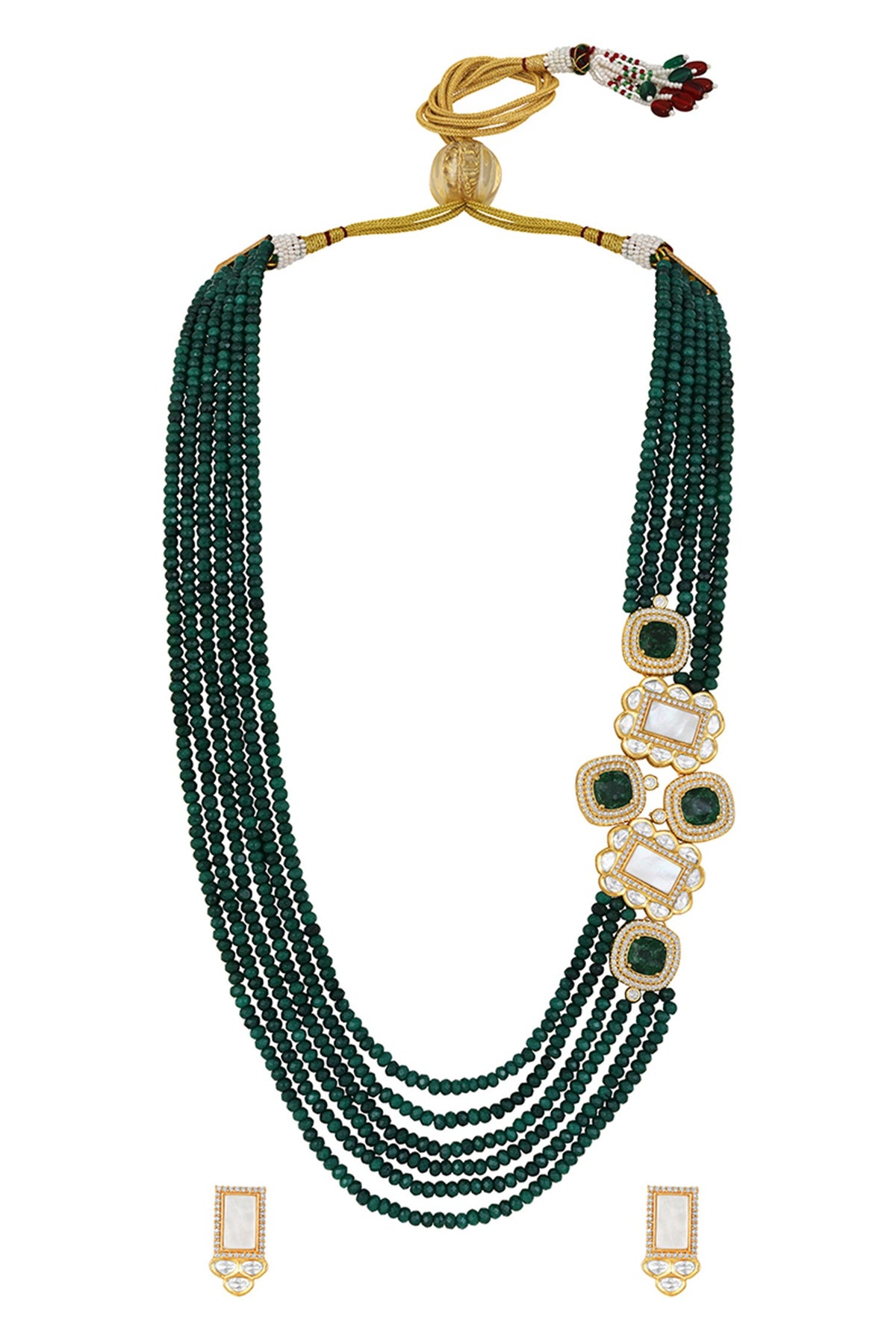 Hydro Stone Embellished Necklace Set 