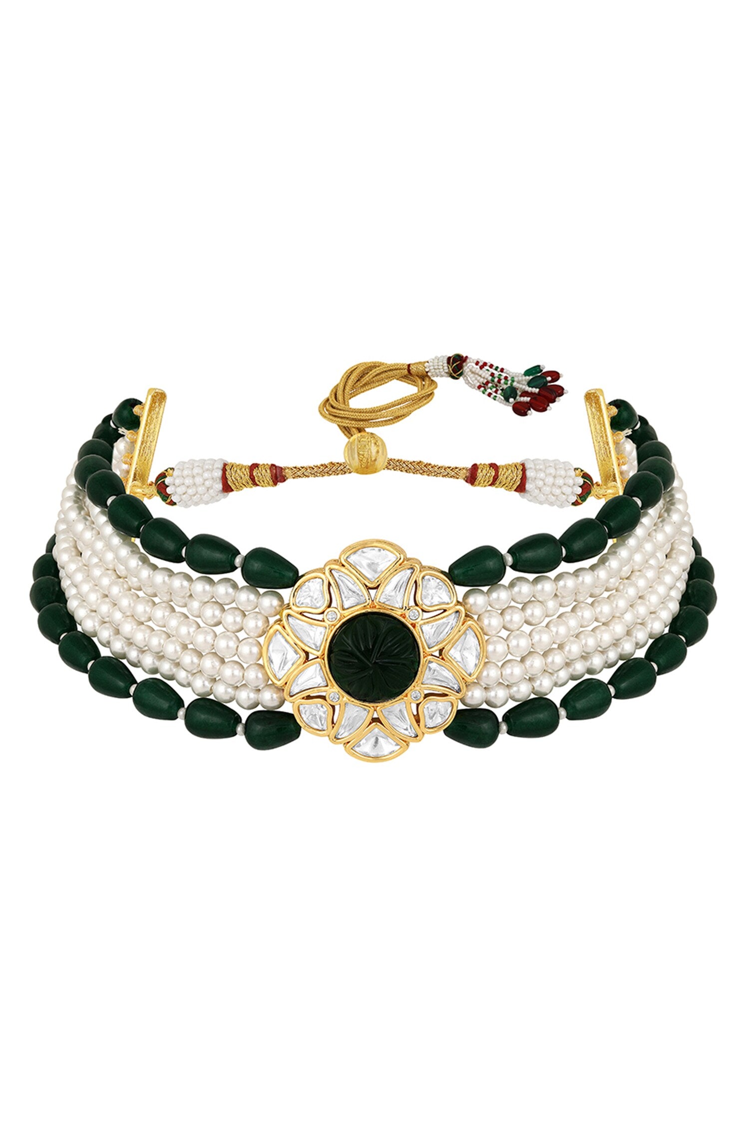 Floral Embellished Choker Set 
