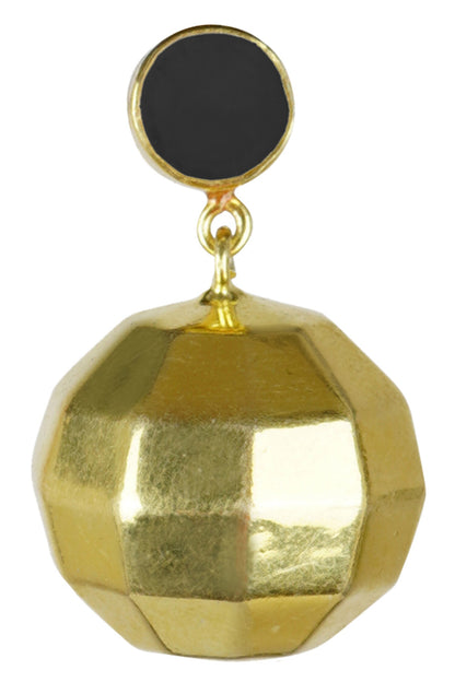 Onyx Stone Embellished Earrings 