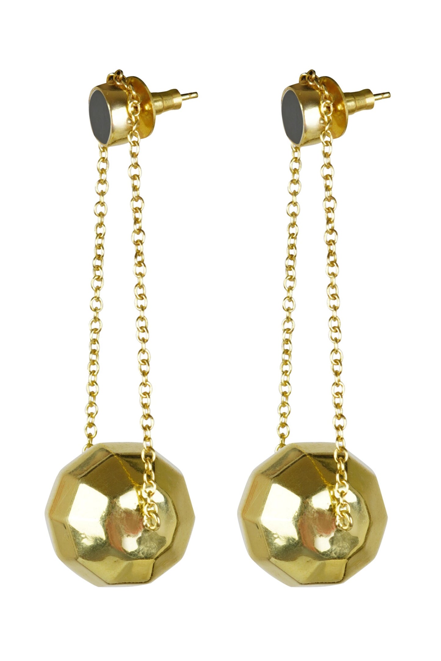 Onyx Stone Studded Earrings 