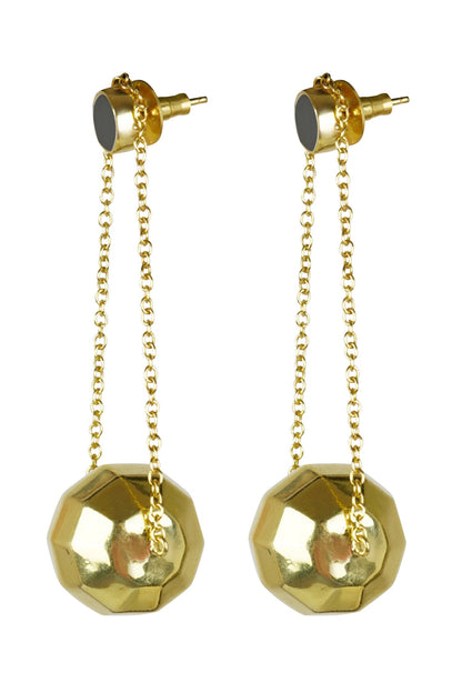 Onyx Stone Studded Earrings 