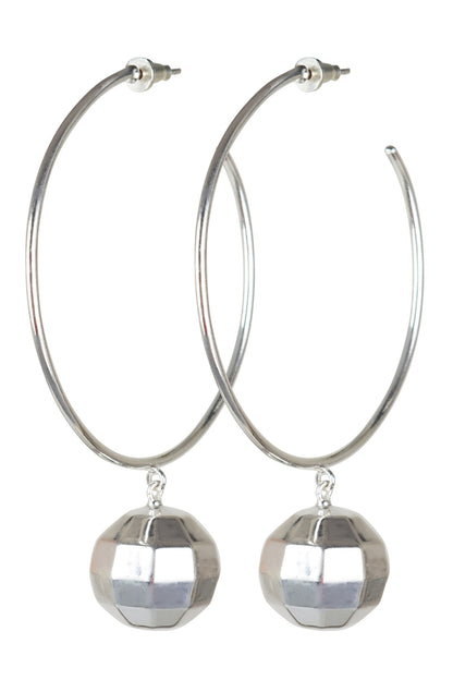 Disco Ball Textured Pattern Hoops 