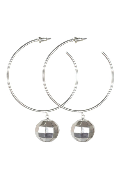 Disco Ball Textured Pattern Hoops 