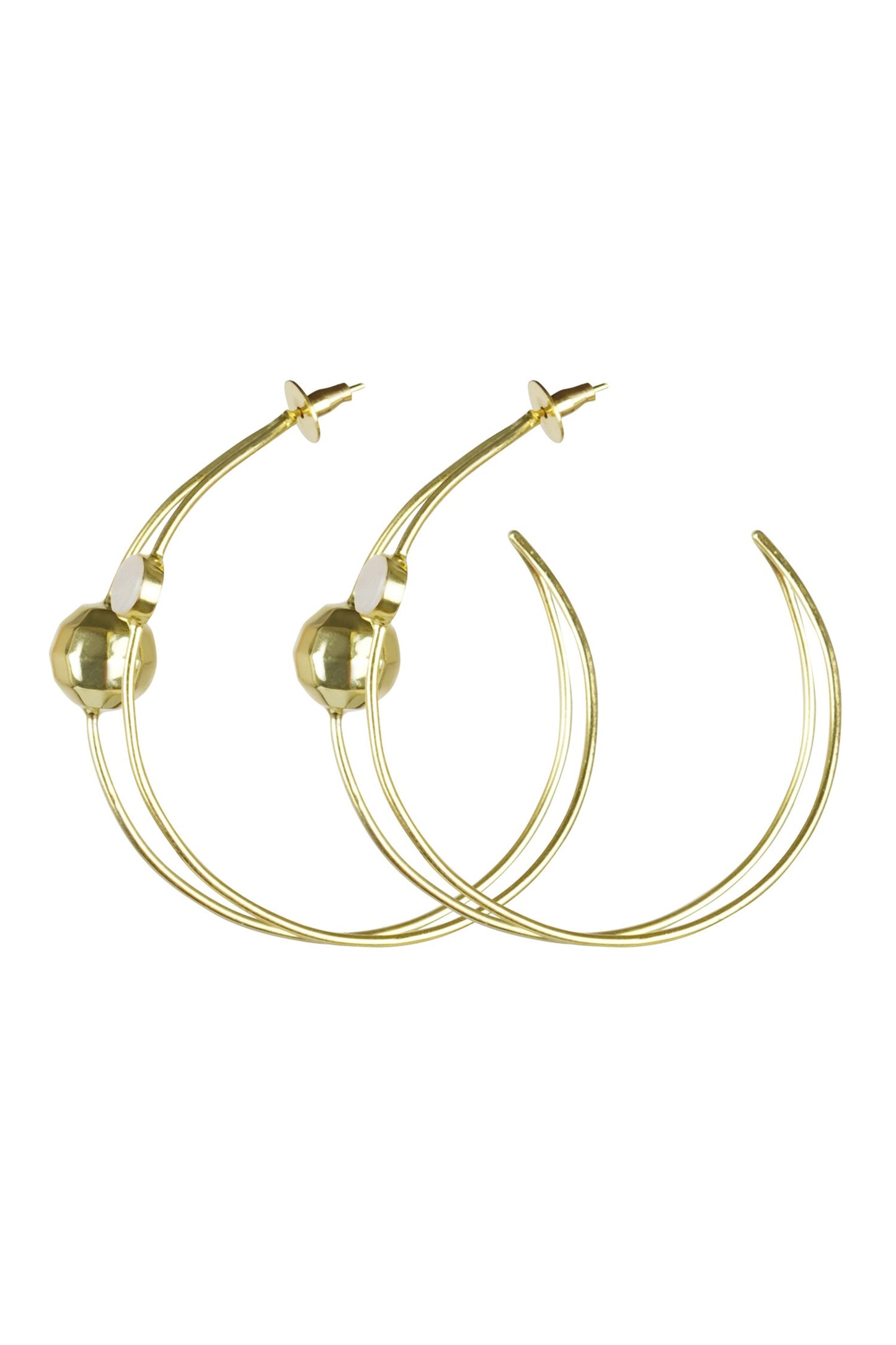 Pearl Embellished Hoops 