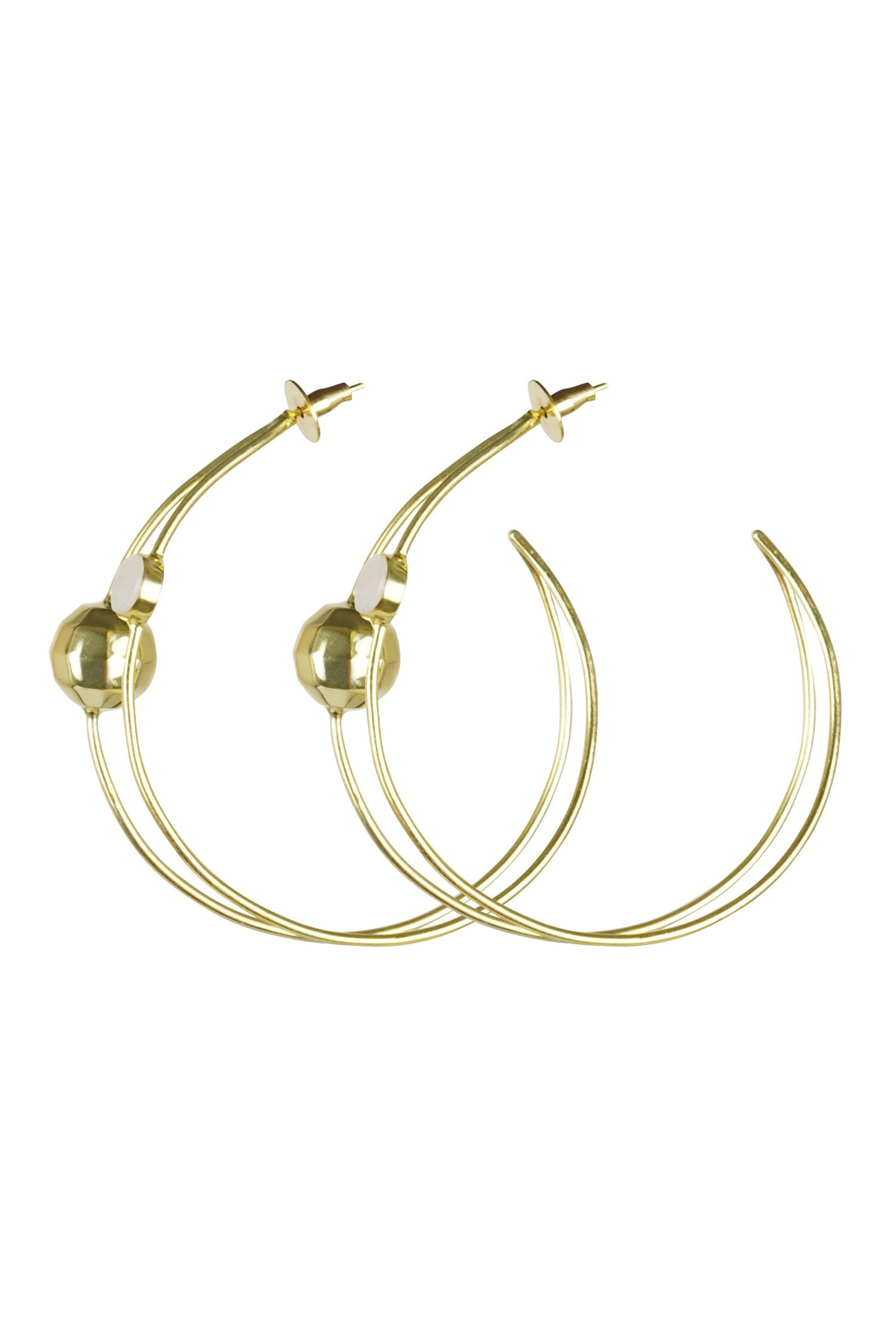 Pearl Embellished Hoops 