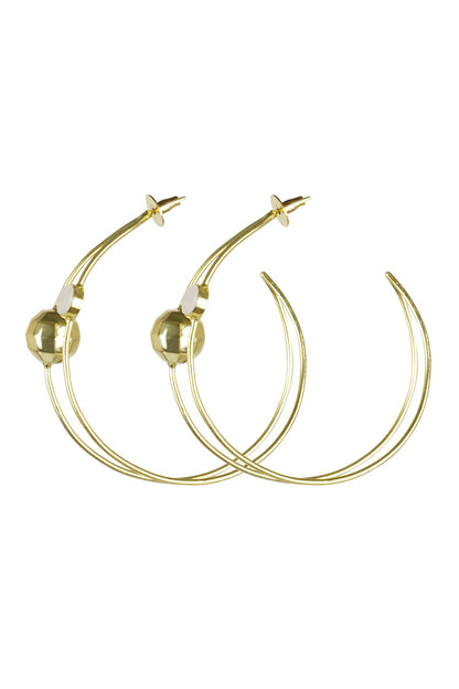 Pearl Embellished Hoops 