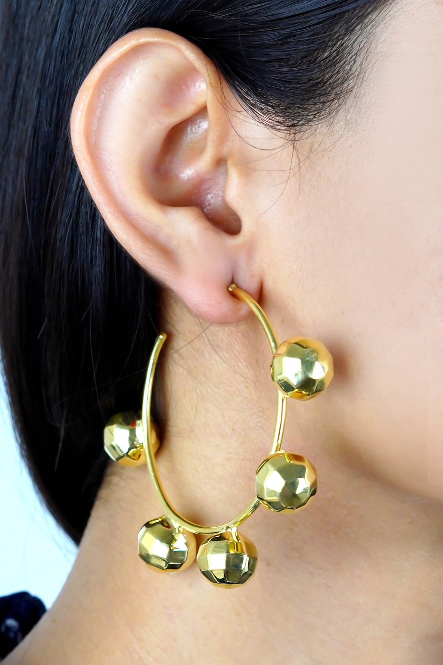 Disco Ball Textured Hoops 