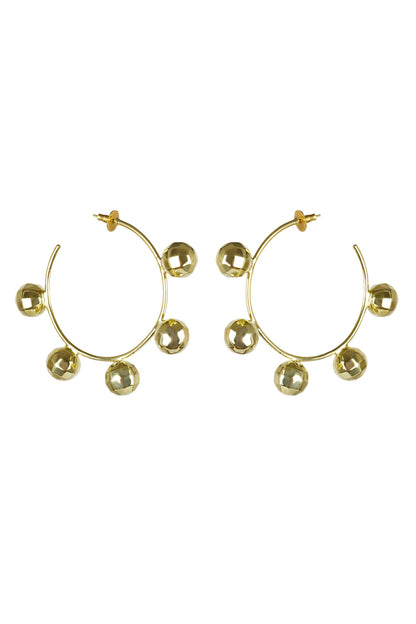 Disco Ball Textured Hoops 