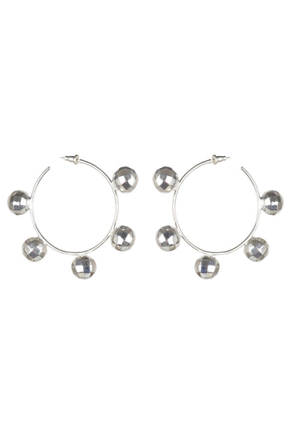 Disco Ball Textured Pattern Hoops 