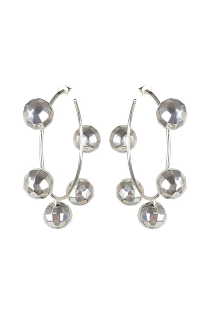 Disco Ball Textured Pattern Hoops 