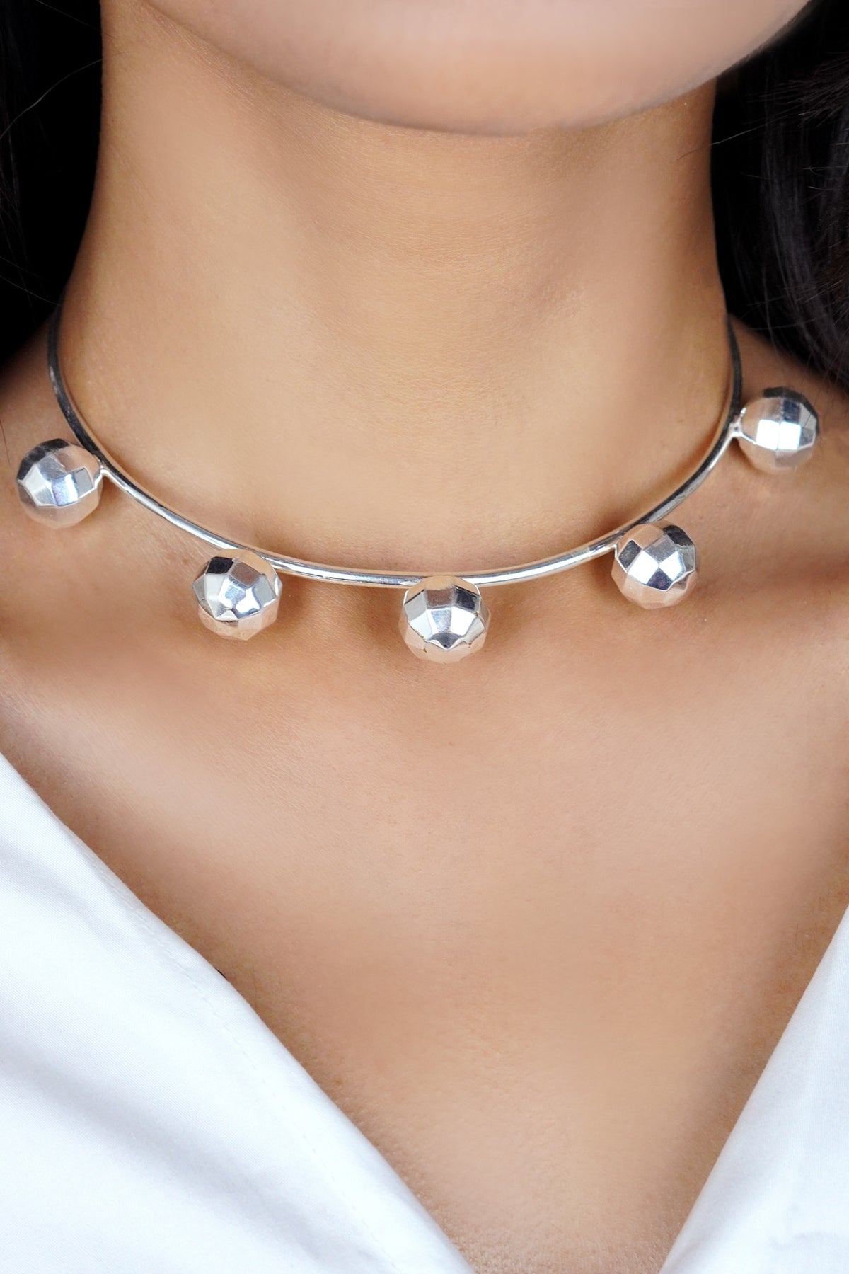 Disco Ball Textured Choker 
