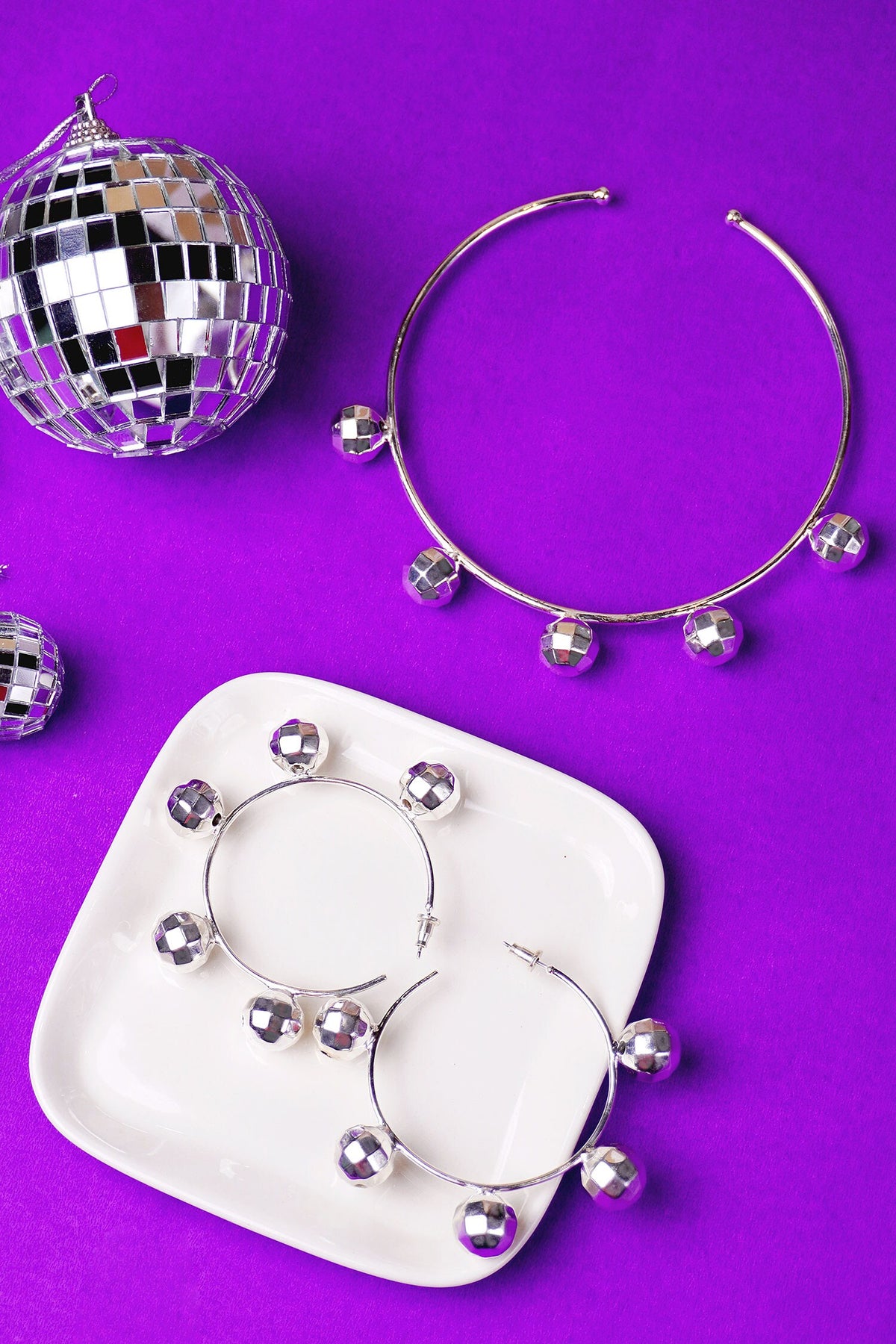 Disco Ball Textured Choker 